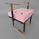 Mondrian Pink Pouf | Contemporary Designer Seating