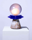 Tona Blue | Sculptural Crystal Resin Lamp | Table Lamp