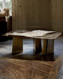 Sculptural bronze coffee table