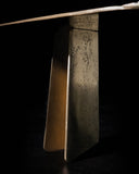 Sculptural bronze table leg