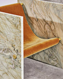 Luxury seating crafted from Pistache marble. Designed to create visual impact in refined interiors.
