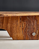 Designer coffee table with an organic profile. A collectible furniture piece for modern living spaces.