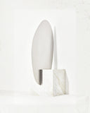 Luxury floor mirror crafted with Calacatta marble detailing. Designed as a statement piece for sophisticated interiors.
