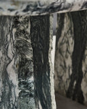 Luxury designer coffee table combining stone craftsmanship and transparency. Crafted for contemporary luxury interiors.