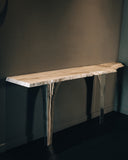Contemporary console table with geometric detailing and refined craftsmanship. Designed as a statement piece for sophisticated interiors.