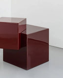 Arielle Assouline Coexist Askew side table showcasing bold angular forms and refined sculptural detailing. Designed as a distinctive accent piece for contemporary residential and hospitality spaces.