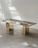 X-Bureau designer table featuring a sculptural geometric silhouette and architectural proportions. A contemporary statement table for luxury residential and hospitality interiors.