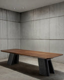 Sculptural dining table featuring artisan craftsmanship and premium materials. A collectible furniture piece for contemporary homes.