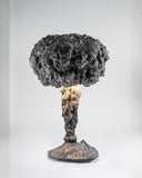 Luxury table lamp featuring a hand-sculpted organic silhouette. A statement lighting piece for contemporary interiors.