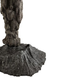 Organic designer lamp with a textured surface finish. Crafted to bring depth and character to interior spaces.