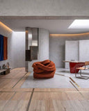 The Brrrick collection showcased in a luxury living environment. Sculptural forms create a refined contemporary statement.