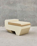 Amphibious Puff in Beige | Contemporary Seating