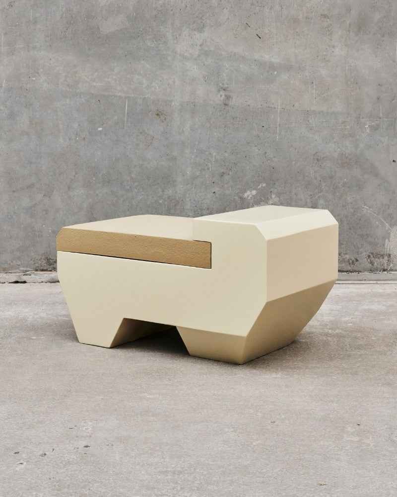 Amphibious Puff in Beige | Contemporary Seating