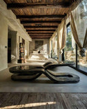 INFINITY RUSTIC SILVER | Sculptural Designer Table