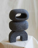 Designer object crafted from volcanic rock with sculptural proportions and timeless appeal. Created to elevate contemporary residential interiors.