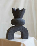 Luxury volcanic rock object featuring organic stone character and architectural form. Designed to bring texture and sophistication to contemporary interiors.