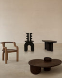 Contemporary timber furniture collection with sculptural detailing. Crafted as a celebration of materiality and design.