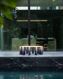 Luxury circular oak bench