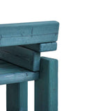 TIMBER Armchair Burned Pine - Petrol | Modern Designer Seating