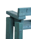 TIMBER Armchair Burned Pine - Petrol | Modern Designer Seating
