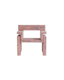 TIMBER Armchair Burned Pine - Pink | Modern Designer Seating