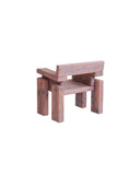 TIMBER Armchair Burned Pine - Pink | Modern Designer Seating