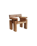 Solid elm armchair