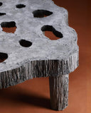 Luxury centre table with organic contours and textured detailing. Designed to bring warmth and character to interiors.