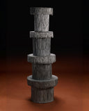 Sculptural decorative totem featuring a textured handcrafted finish. A collectible design object inspired by contemporary artisan craftsmanship.