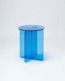 Modern side table crafted from premium polished acrylic with a seamless sculptural profile. Designed for luxury homes and designer interiors.