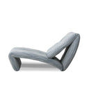 Luxury leather lounge chair showcasing supple upholstery and elegant curved lines. Crafted to combine exceptional comfort with contemporary design.