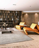 Luxury leather armchair featuring refined upholstery and a sculptural contemporary profile. A designer seating piece crafted for modern living environments.
