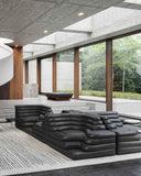 The DS-1025 Terrazza designer leather sofa showcased in a sophisticated interior setting. Sculptural modular seating and premium leather make it a timeless luxury furniture piece.