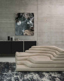 Right-side view of the DS-1025 Terrazza modular leather sofa featuring its iconic stepped silhouette and premium Swiss leather. Designed as a statement sofa for contemporary interiors.