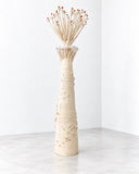 Sandrine Herlin Grand Baobab Lighting features a tall ivory body with a textured, subtly perforated surface and an elaborate crown of branching stems. Its organic tree-inspired form and delicate details create a sculptural focal point for luxury residential and hospitality interiors.