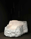 ICEBERG | Soapstone Sculptural Chair | Stone & Textile Design