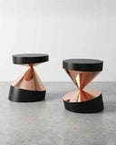Whirling Twins | Copper Sculptural Side Table