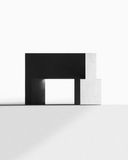 Side profile of the Chandigarh III sculpture showing the structural void