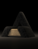 Furrybum Armchair | Limited Edition Black Fur Armchair | Art & Collectible Design | INTERNATIONAL DESIGN