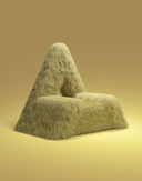 Furrybum Armchair | Yellow Boucle Armchair | International Design | Art & Collectible Design | INTERNATIONAL DESIGN
