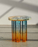 Blue Amber Gradient Crystal Table XII | Acrylic Dining Table
