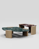 Kora X | Marble Wood Coffee Table - INTERNATIONAL DESIGN - Coffee Tables - luxury - art