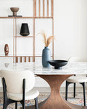 Richmond | Wood, Velvet & Bouclé Dining Chair | Dining Chair - INTERNATIONAL DESIGN - Dining Chairs - luxury - art