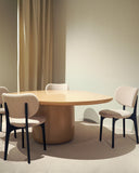 Richmond | Wood, Velvet & Bouclé Dining Chair | Dining Chair - INTERNATIONAL DESIGN - Dining Chairs - luxury - art