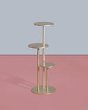 Orion | Satin Brass Side Table - INTERNATIONAL DESIGN - Side Tables - luxury - art