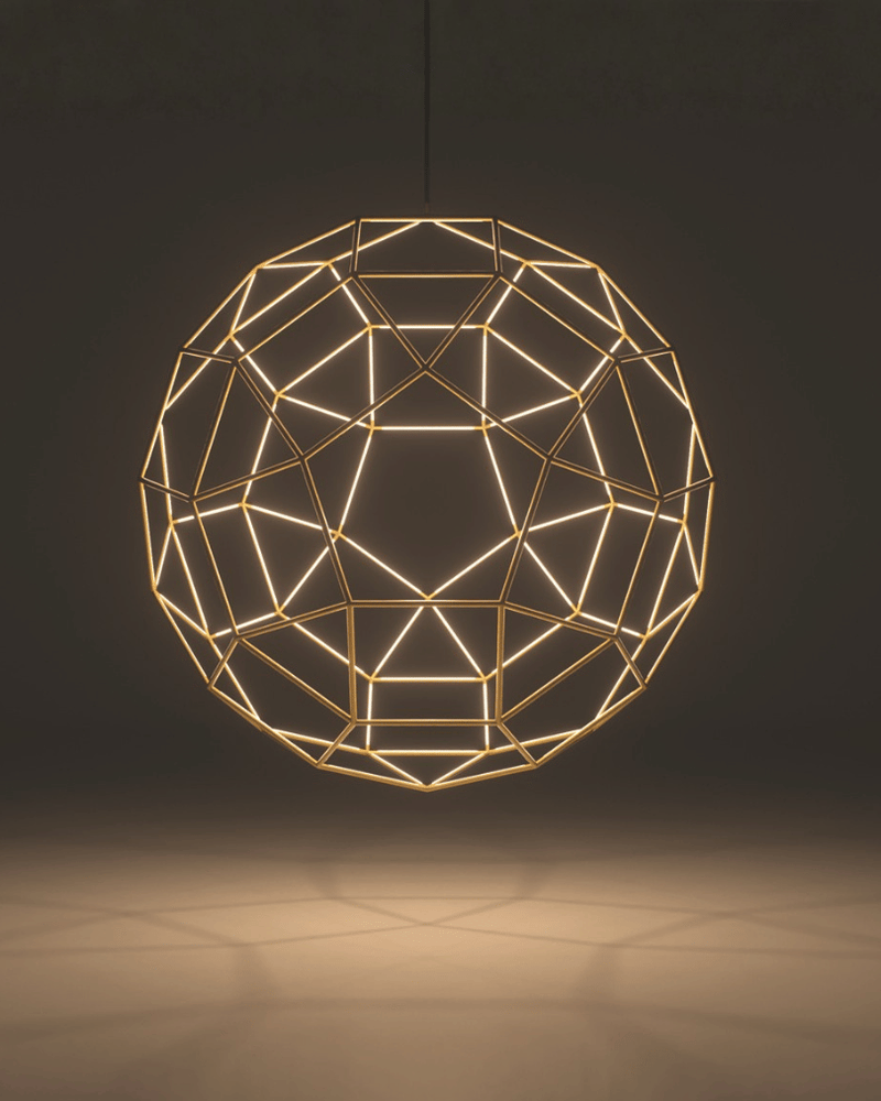 The Rhombi  | Sculptural Designer Chandelier | One-of-a-Kind